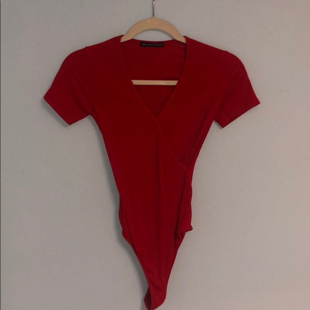 Brandy Melville Red Bodysuit